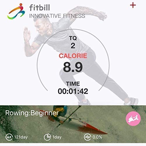 fitbill Rowing Machine Rower with Workout App, Hydraulic Resistance and Free Motion Arms, Model