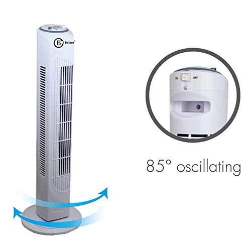 Buy Belaco Tower cooling fan Pedestal Oscillating Floor Free Standing