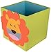 Smiling Lion Collapsible Toy Storage Organizer by Clever Creations | Sturdy Toy Box Folding Storage Ottoman for Kids Bedroom | Perfect Size Toy Chest for Organizing Books, Toys, Clothes, Shoes