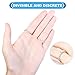 Set of 32 Ring Size Adjuster with 14 Sizes Clear Ring Sizer Resizer Fit for Loose Rings(2mm/3mm) Spiral Silicone Tightener Set with Polishing Cloth (Ring Size Adjuster)