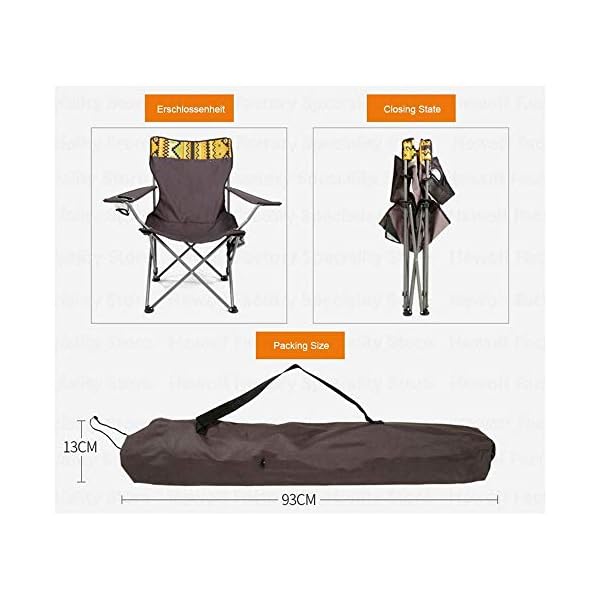 Bequeme Sonnenliege, bequemer Angelstuhl Faltbarer ultraleichter tragbarer Campingstuhl Camping-Angelstuhl Angelstuhl… – Bild 7