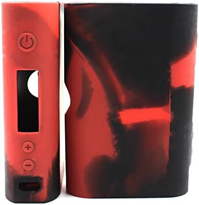 Non-slip Kbox 120W 200W Protective Gel Silicone Skin Case Cover Skin Sleeve Wrap Perfect Fit 120 / 200 Watt Kanger Subox KBOX Kit (Black-Red)