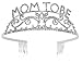 Elegant Rhinestone Mom to Be Tiara - Premium Quality Metal Baby Shower Tiara for the Mother to Be, Great Mother's Day Gift Idea for New Moms
