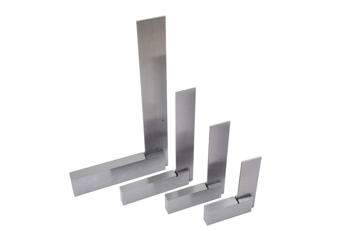 HHIP 4901-0014 4 Piece Machinist Steel Square Set (2-3-4-6")