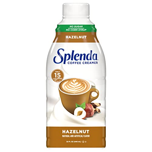 SPLENDA Sugar Free, Low Calorie Hazelnut Coffee Creamer, 32 Fl Oz