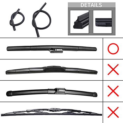 For Honda Accord 4dr Sedan 2008-2017, OTUAYAUTO Windshield Wiper Blade ...