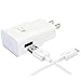 Samsung Galaxy S7 Edge S6 Edge LG G2 G3 G4 Compatible Adaptive Fast Charger Micro USB Cable Kit {Charger + Cable} Fast Charging Up to 50% Faster Charging(White)