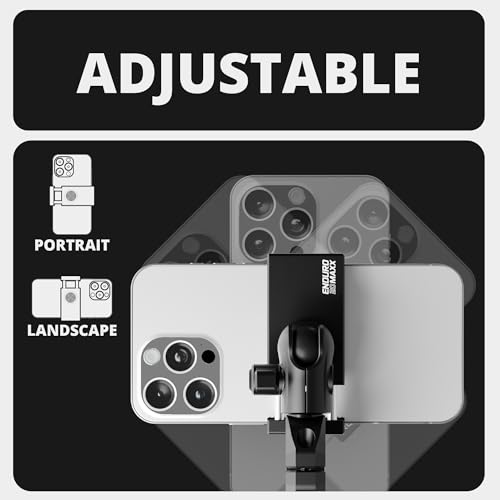 Tackform Black Motorcycle ALL METAL Phone Mount - 20MAXX Spring Cradle | BC3 Universal Clamp Fits 7/8