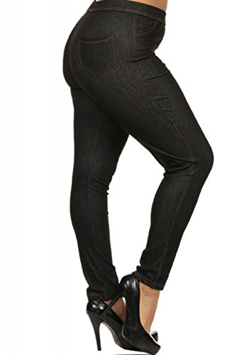 women's plus size denim jeggings