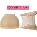 Moshina 12 Pack Breathable Stocking Nylon Wig Caps for Women Men(Neutral Nude Beige) Each Paper Board Contains 2 Wig Caps and 2 Portable Wig Stand Holder-Hairpieces Stable Display Tool
