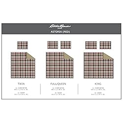 Eddie Bauer - King Comforter Set, Reversible Plaid