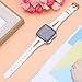 QIBOX Leather Bands Compatible with Fitbit Versa/Versa 2, Slim Vintage Leather Band Replacement Strap Women Man Wristband Accessories Compatible with Fitbit Versa 2 Smartwatch