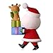 Hallmark Keepsake Christmas Ornament 2018 Year Dated Santa Kringle and Kris Delivering Gifts
