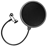 Seismic Audio - SA-MicScreen - Flexible Microphone Wind Screen Studio Mic Pop Filter Windscreen