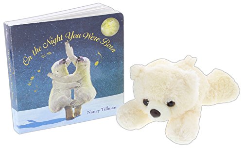 "On the Night You Were Born" Book Bundle with 5" Aurora Bear Stuffed Animal