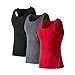 Audoc Man's Athletic Compression Base Layer Sport Tank Top (3 Pack)