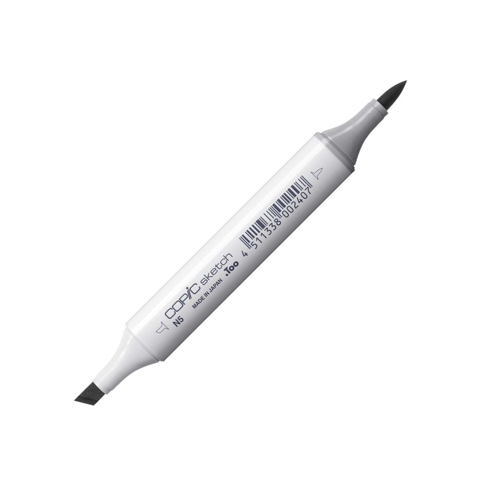 Copic Sketch Coloured Marker Pen - (N-5) Neutral Gray No.5, For Art & Crafts, Colouring, Graphics, Highlighter, Design, Anime, Professional & Beginners, Art Supplies & Colouring Books