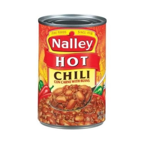 Nalley Chili Hot Con Carne with Beans, 15 Ounce -- 24 per case.