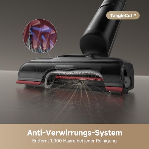 H15 Pro Nass- und Trockensauger, GapFree AI DescendReach Roboterarm, dreifache Kantenabdeckung, 21.000 Pa Saugleistung, 0 Tangle, 100°C Bürstenwäsche, 5min 90°C Trocknung, 180° Lie-Flat