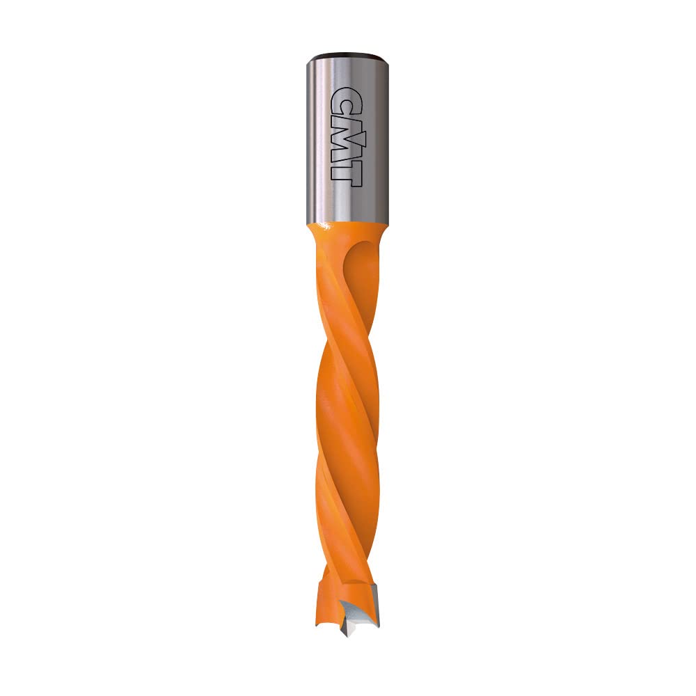 CMT 309.080.12 Dowel Drill, 8mm (5/16-Inch) Diameter, 10x20mm Shank, Left-Hand Rotation