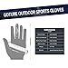 Goture Outdoor Sport 2 Cut Fingers Gloves Anti-Slip Skidproof for Fishing Hunting Riding Cycling (Blue)