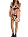 Eliacher Women's Casual Butterfly Sleeve Floral Print Chiffon Dress 6251 (L, 1)
