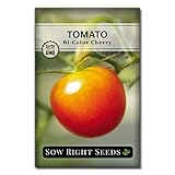 Sow Right Seeds - Bi-Color Cherry Tomato Seed for
