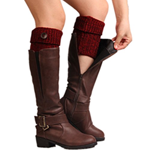 Clearance! E-Papaya 2016 Women's Buttons Leg Warmer Knit Boot Socks Topper Cuff
