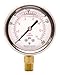 2-1/2" Oil Filled Pressure Gauge - Stainless Steel Case, Brass, 1/4" NPT, Lower Mount Connection 0-200PSI primary