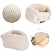 Velpeau Neck Brace -Foam Cervical Collar - Soft Neck Support Relieves Pain & Pressure in Spine - Wraps Aligns Stabilizes Vertebrae - Can Be Used During Sleep (Enhanced, Milk-White, Medium, 3″)