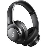 soundcore by Anker Q20i Hybrid Active Noise Cancelling Foldable Headphones, Wireless Over-Ear Bluetooth, 40H Long ANC Playtime, Hi-Res Audio, Big Bass, Customize via an App, Transparency Mode (Black)