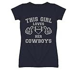 South Beach Women's This Girl Loves Her Cowboys Football T-Shirt