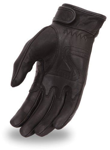 First Manufacturing Men's Gel Palm Driving Gloves (Black, X-Small)