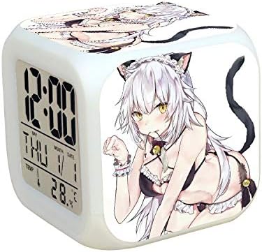 Amazon Cz Sqg Led目覚まし時計アニメ周辺ハウスアニメ2次元ガールクリエイティブな目覚まし時計かわいい女の子の色目覚まし時計を変更することができます Color 3003 置き時計 掛け時計 オンライン通販