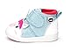ikiki Unicorn Squeaky Shoes for Toddlers w/Adjustable Squeaker, Light Blue Girl or Boy Shoes (Size 3, Duchess Bubblegum Sparkles)