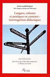Langues, cultures et pratiques en contexte