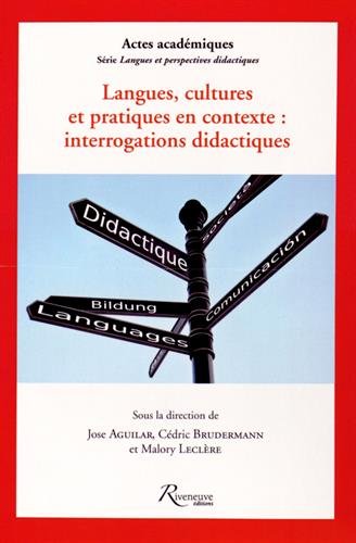 Langues, cultures et pratiques en contexte