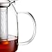 Tea Pot with Infusers for Loose Tea, Glass Teapot for Stovetop, Clear Borosilacate Glass Tea Pot with Infuser and Lid, Heat Resistant, Gifts for Tea Lovers, 1000 ml/35 oz
