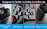 Diswoe Upgraded Wireless Controller for Switch Pro Controller Hall Effect Turbo view 10