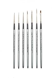 AIT Art Select Red Sable Detail Brush Set, 7 Pure
