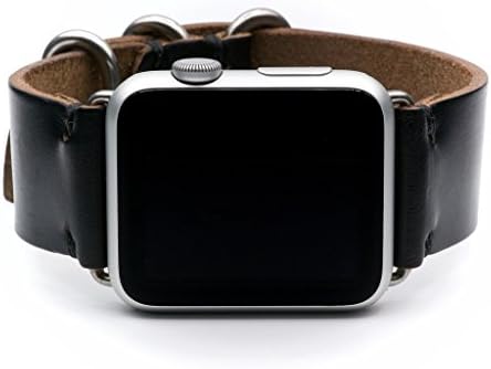 Apple Watch Band Horween Leather Watch Strap by E3 Supply Co.- Black Chromexcel