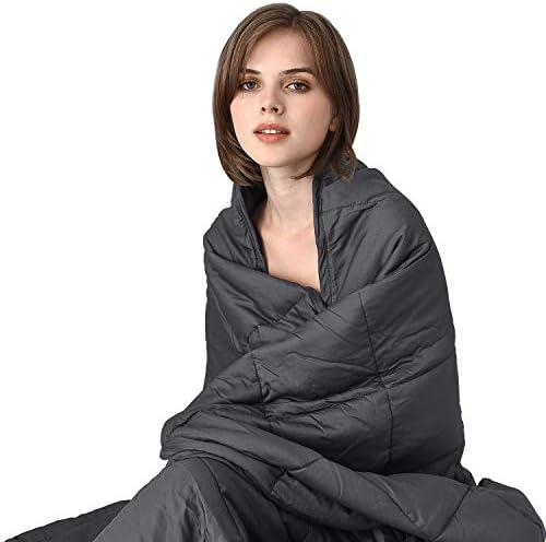 COK Weighted Blanket(15lbs, 60″x80″) for Adults, Queen Weighted Blanket