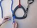 Triple Dog Leash Handle, 3 Way Dog Coupler UTurn Handle with which you can walk 3 dogs on 3 leashes and untangle in seconds. Dolphin Grey.