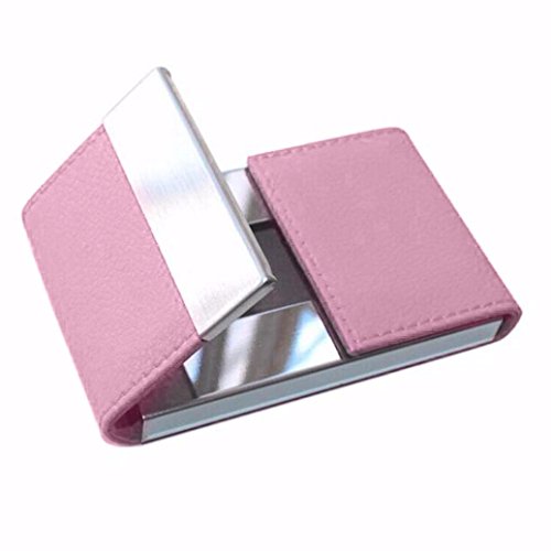 Card Holder,Sumen Double Open Business Card Case For Men Women OL Credit Card Package (Pink)