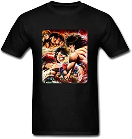 JustLikeSun Men's Hajime No Ippo Anime The Fighting T Shirt