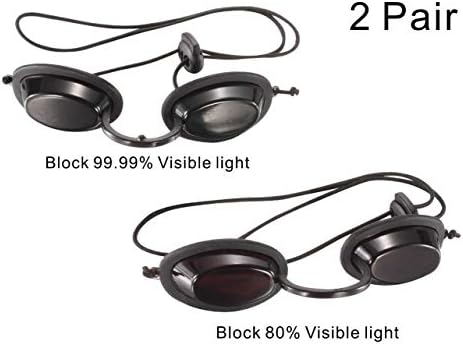 Hydraskincare Stainless Steel Eyepatch Eyewear Glasses Laser Protection Safety Goggles IPL Treatment