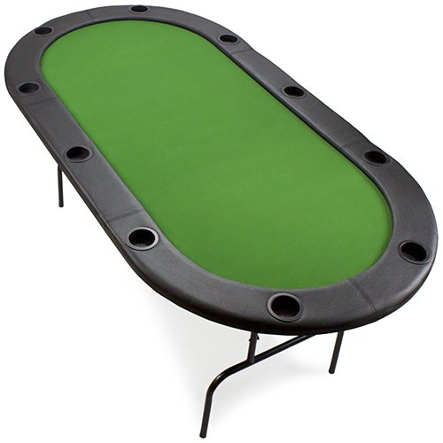 Brybelly 84Inch Metal Frame Poker Table with 10 BuiltIn Cup Holders