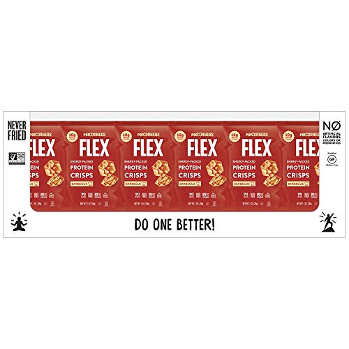 Popcorners Flex Barbecue Protein Chips, PlantBased Protein, Vegan, GlutenFree Snacks, 1 Ounce