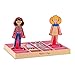 Melissa & Doug Abby and Emma Deluxe Magnetic Wooden Dress-Up Dolls Play Set (55+ pcs)