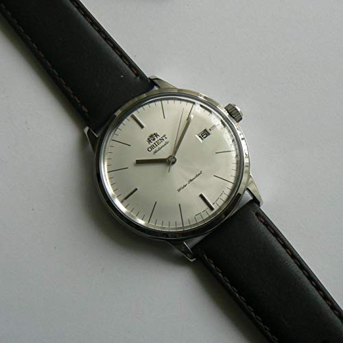 Orient-Mens-Stainless-Steel-Automatic-Watch-with-Leather-Strap-Brown-22-Model-FAC0000EW0